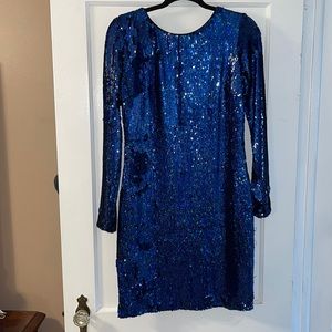 Sequin Dress with Low Back